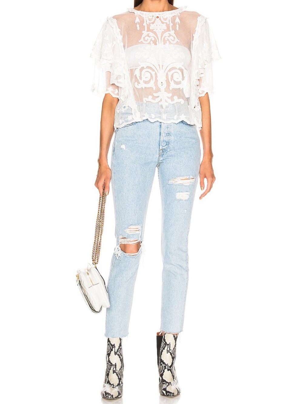 RARE GRLFRND Karolina Jeans in Hollywood Ending